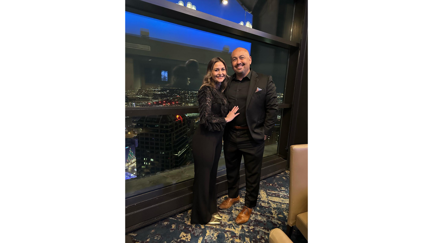 Mike Garcia with his wife Jessica